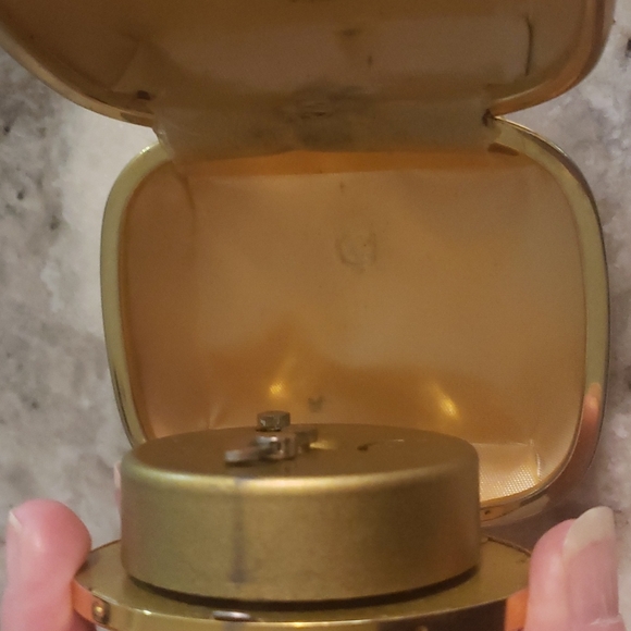 Other Vintage Westclox Windup Travel Alarm Clock Leather Clam Shell